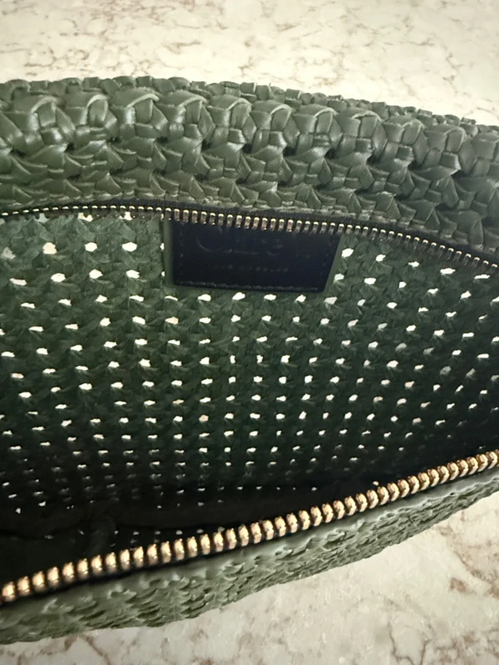 Clare V. Grande Fanny Crossbody Bag in Army Green - Picture 4 of 4